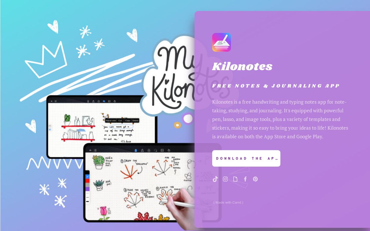 Kilonotes App - Study, Notetaking, and Journaling App for iOS and Android